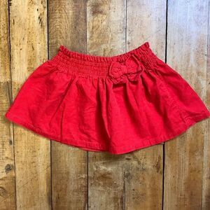 Gymboree skirt size 12 to 18 months red corduroy cotton spring